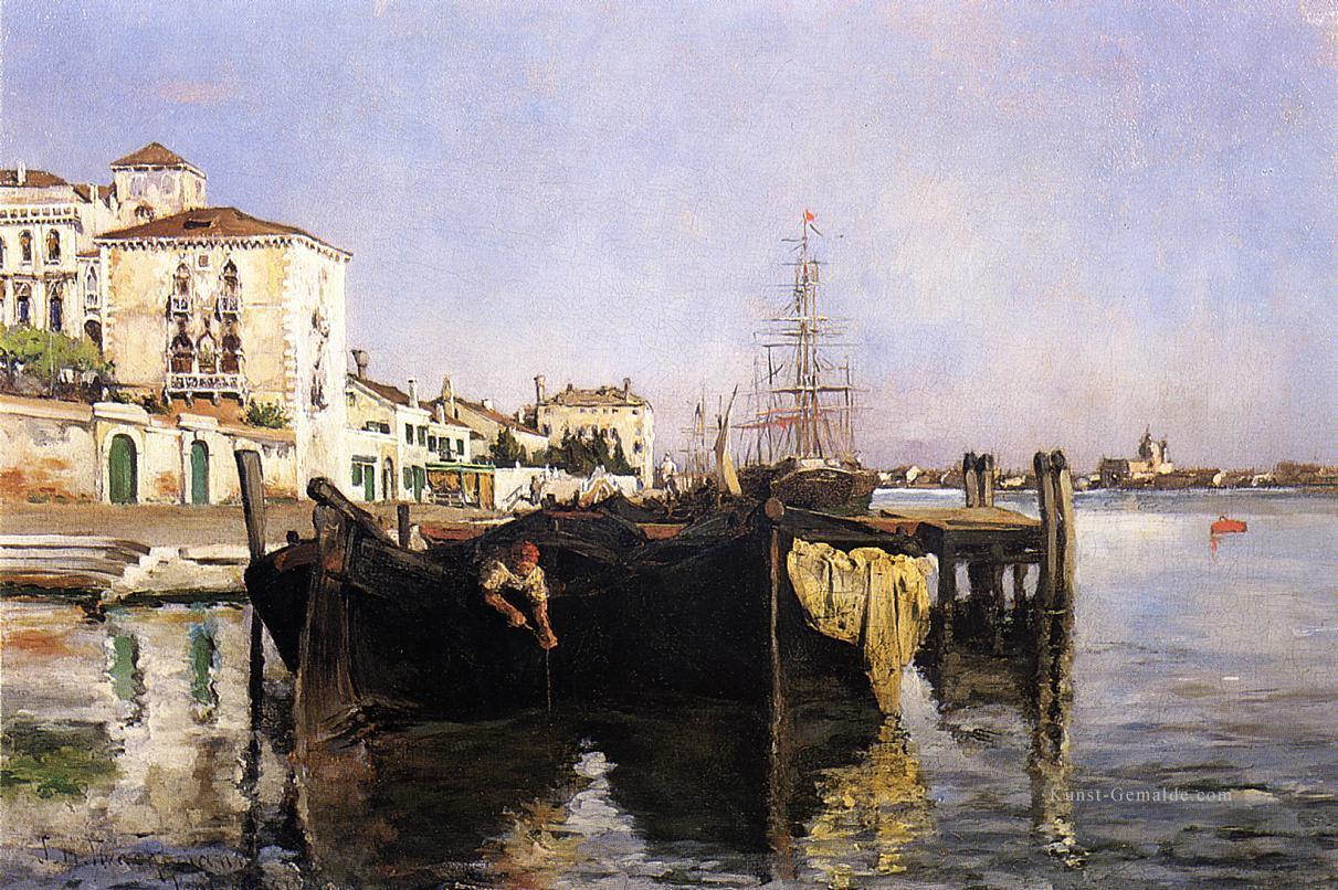 Ansicht von Venedig Impressionist Seenlandschaft John Henry Twachtman Ölgemälde